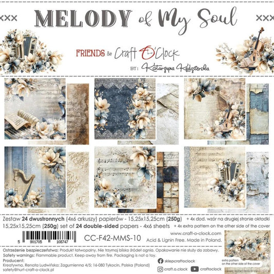 Craft O' Clock Melody of My Soul 6"x6" Paper Pad