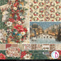 Ciao Bella Merry & Bright 12"x12" Patterns Pad 8/Pkg