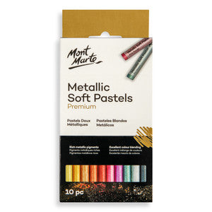 Mont Marte Metallic Soft Pastels Premium 10pc