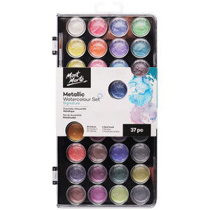 Mont Marte Signature Metallic Watercolor Set 37 Piece