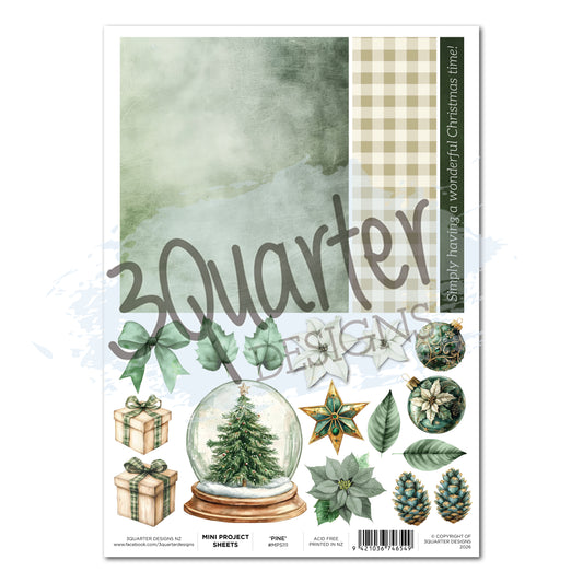 3 Quarter Designs A4 Pine Mini Project Sheet