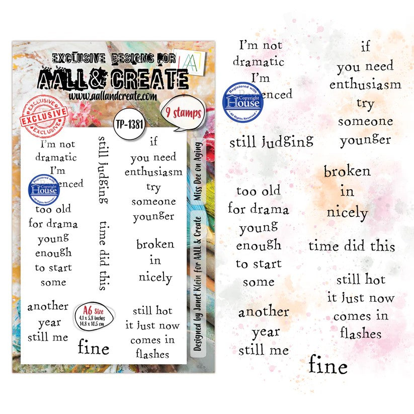 AALL & Create Miss Dee on Aging TP-1381 Stamp Set