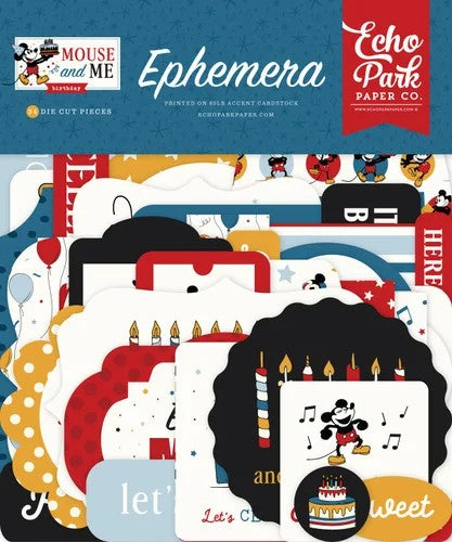 Echo Park Mouse and Me Birthday Ephemera