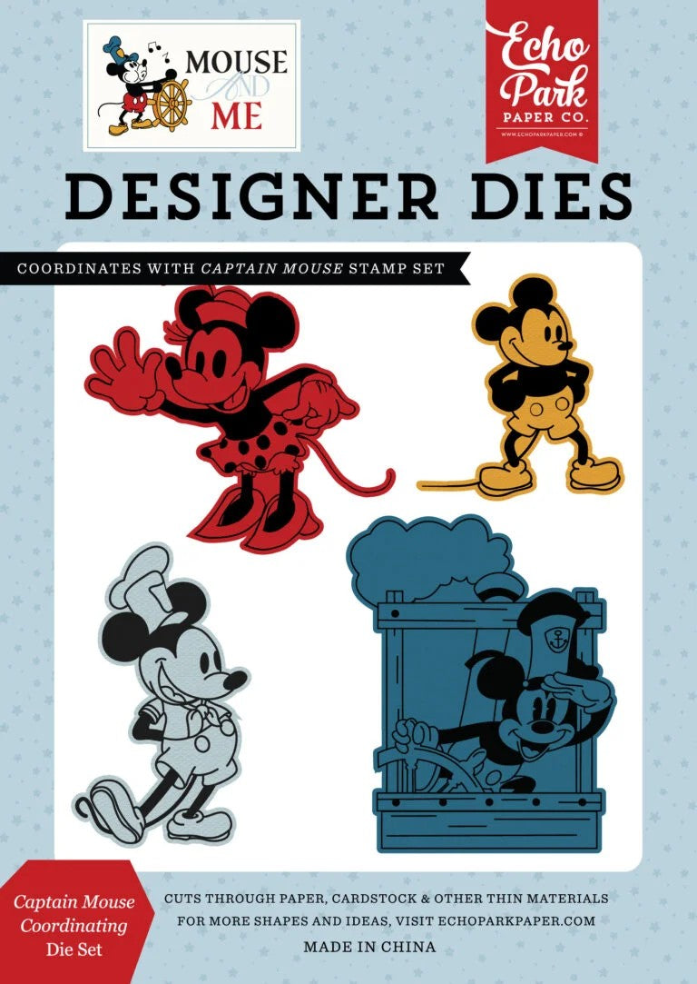 Echo Park Mouse and Me Captain Mouse Designer Die Set