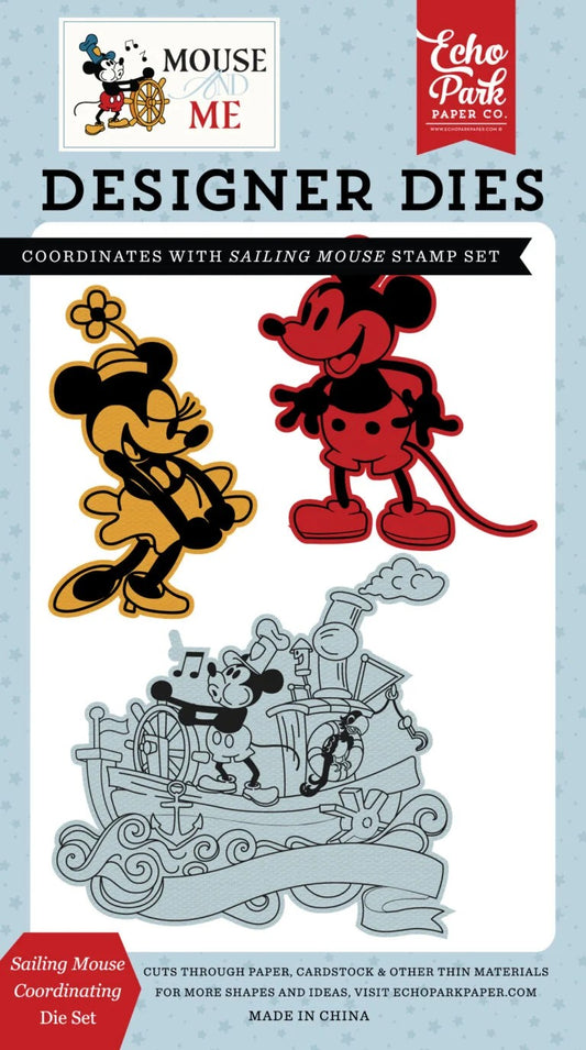 Echo Park Mouse and Me Sailing Mouse Die Set