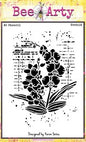 Bee Arty Orchid A5 Stencil
