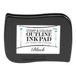 Couture Creations Stamp and Colour Outline Ink Pad - Black