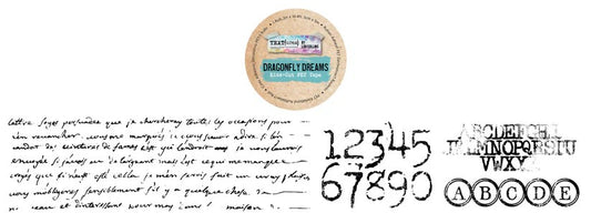 TEXT(ures) by Lou Collins Dragonfly Dreams Kiss-Cut PET Tape