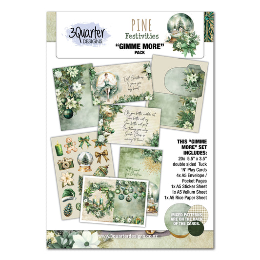 3 Quarter Designs Pine Festivities Gimme More Pack