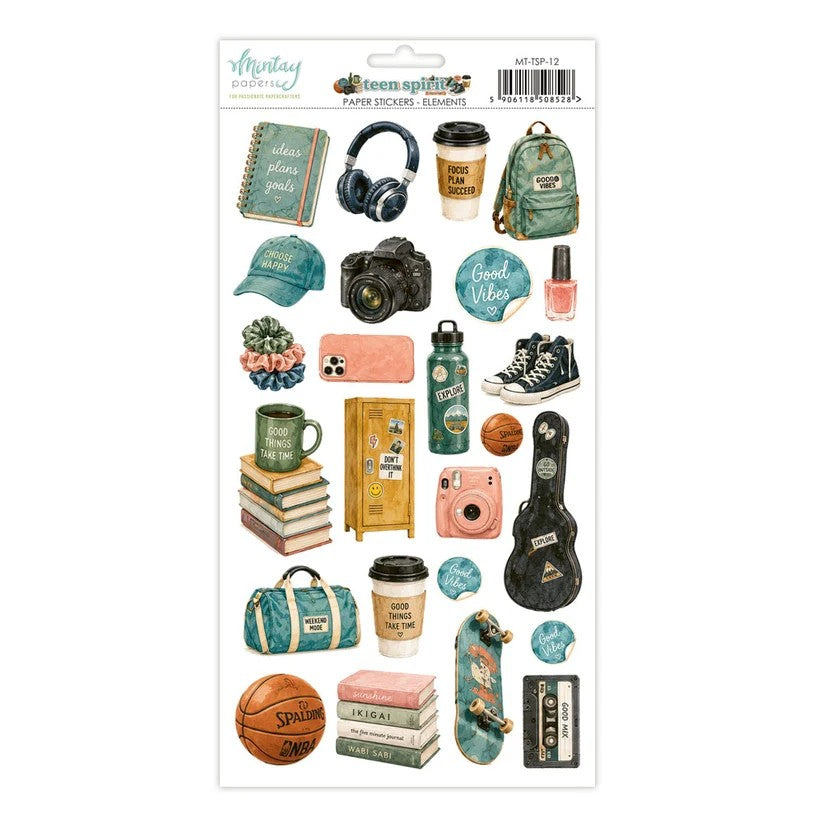 Mintay Teen Spirit Paper Stickers - Elements