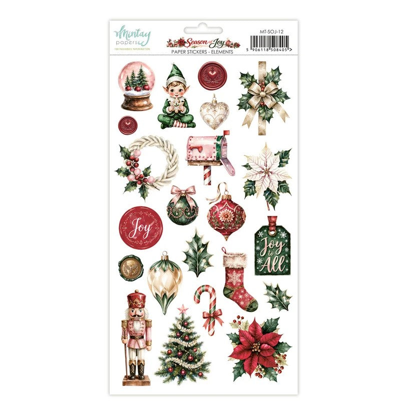 Mintay Season of Joy Paper Stickers - Elements