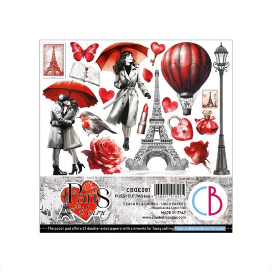 Ciao Bella Paris je t'aime 6"x6" Paper Pack