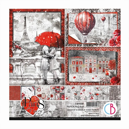 Ciao Bella Paris je t'aime 8"x8" Paper Pad