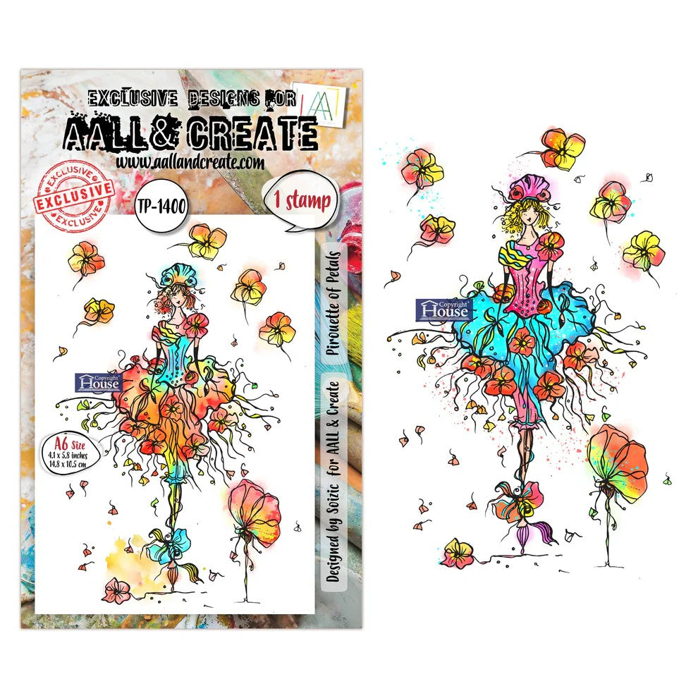 AALL & Create Pirouette of Petals TP-1400 Stamp