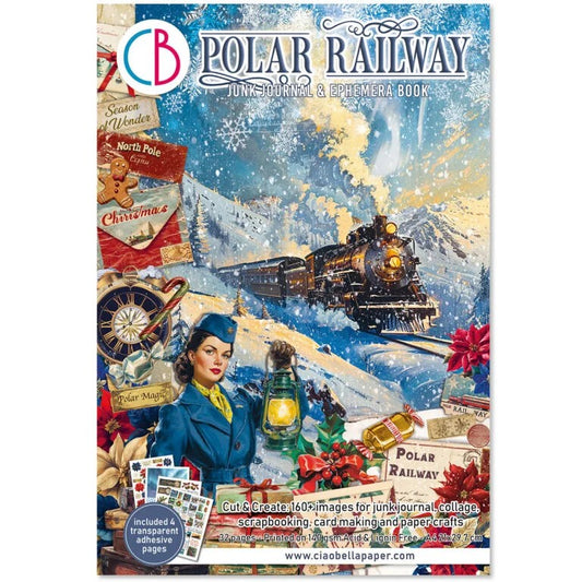Ciao Bella Polar Railway Junk Journal & Ephemera Book