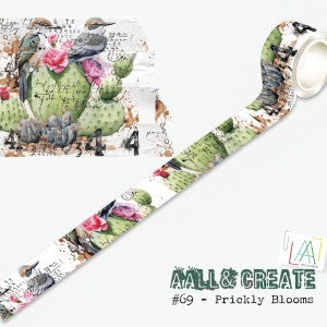 AALL & Create Washi Tape - Prickly Blooms
