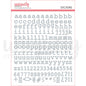 Uniquely Creative Puffy Silver Alpha Stickers - Lower Case