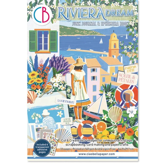 Ciao Bella Riviera Dreams Junk Journal & Ephemera Book