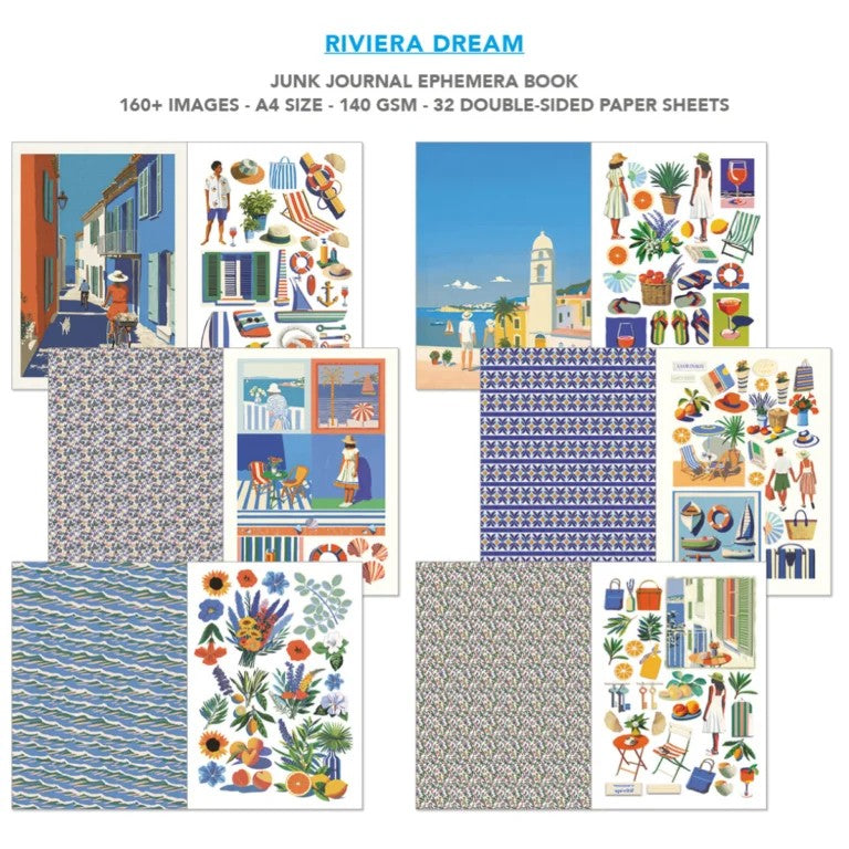 Ciao Bella Riviera Dreams Junk Journal & Ephemera Book