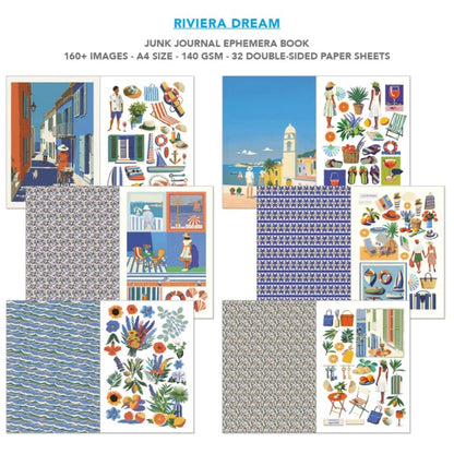 Ciao Bella Riviera Dreams Junk Journal & Ephemera Book