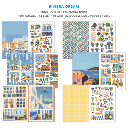 Ciao Bella Riviera Dreams Junk Journal & Ephemera Book