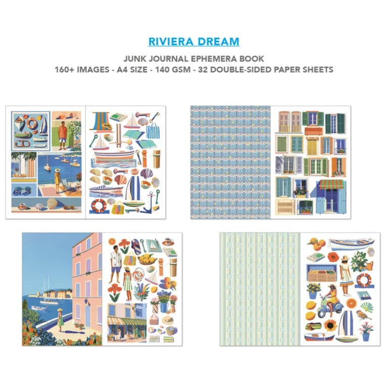 Ciao Bella Riviera Dreams Junk Journal & Ephemera Book