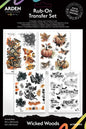 Arden Creative Studio Wicked Woods Rub On Transfer Set