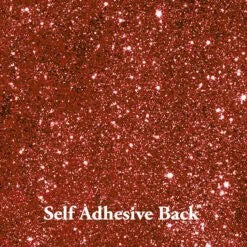 Down Under Direct Self Adhesive Glitter Card - Red Hot 160gsm