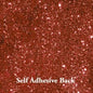 Down Under Direct Self Adhesive Glitter Card - Red Hot 160gsm