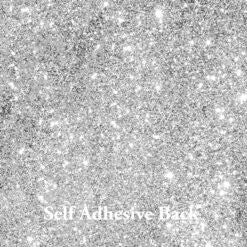 Down Under Direct Self Adhesive Glitter Card - Starry Silver 160gsm