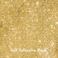 Down Under Direct Self Adhesive Glitter Card - Rich Gold 160gsm