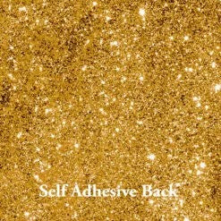 Down Under Direct Self Adhesive Glitter Card - Dark Gold 160gsm