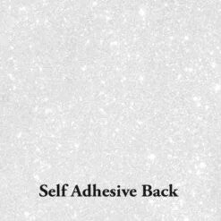 Down Under Direct Self Adhesive Glitter Card - White 160gsm
