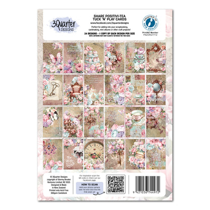 3 Quarter Designs Share Positivi-Tea Tuck n Play Cards