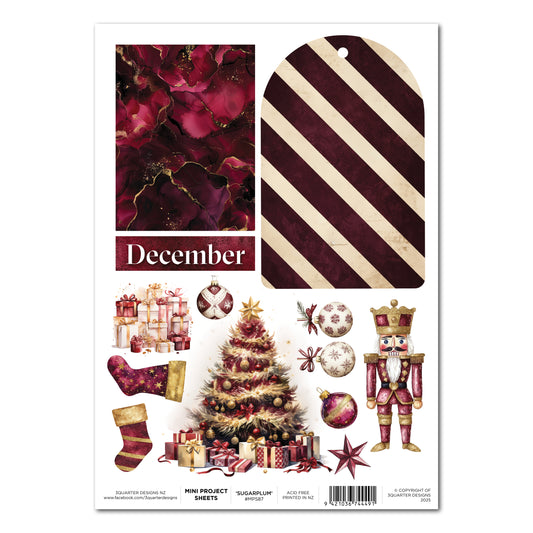 3 Quarter Designs Sugarplum Wreaths Mini Project Sheet