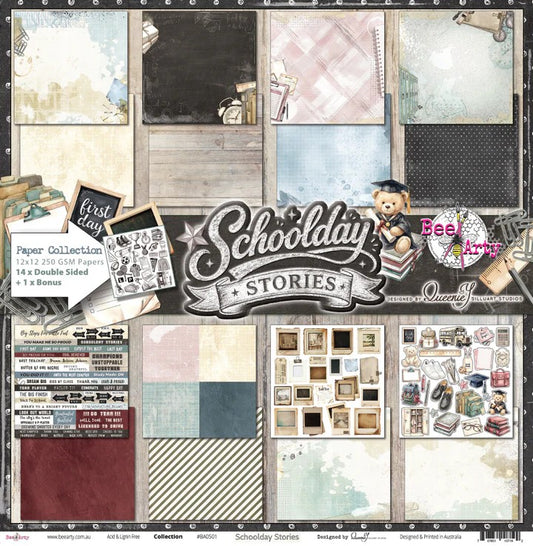 Bee Arty Schoolday Stories 12"x12" Paper Collection Pack
