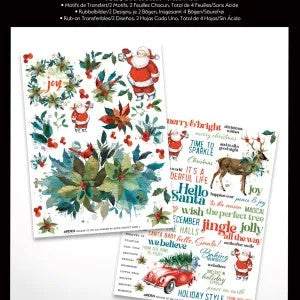Arden Creative Studio Season of Joy Rub on Transfer Set