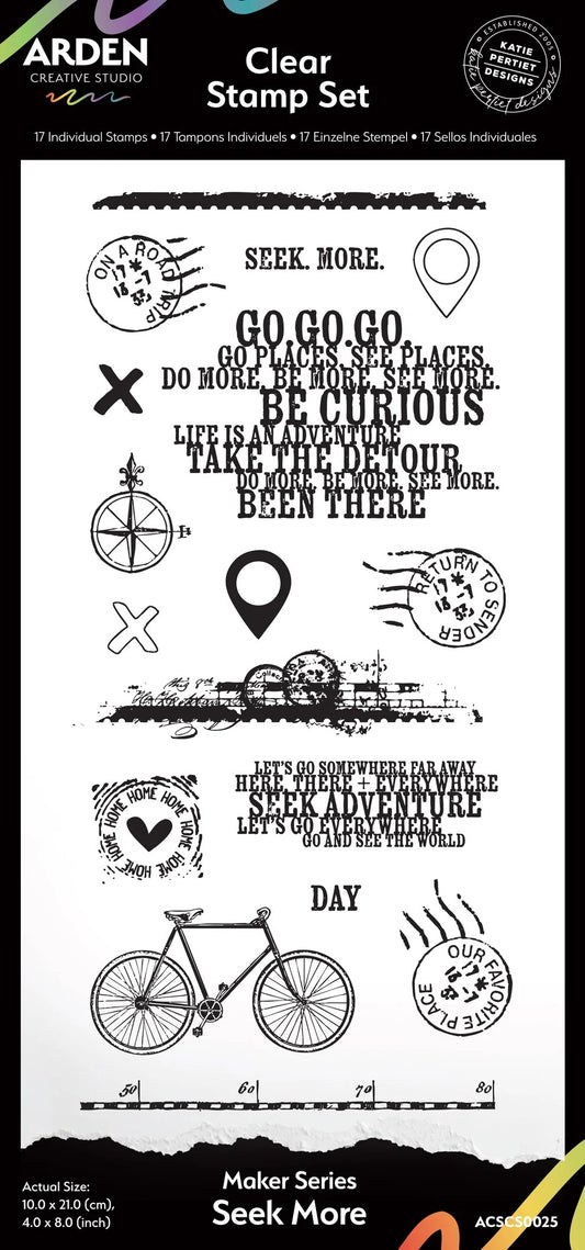 Arden Creative Studio Maker Series Seek More Clear Stamp Set