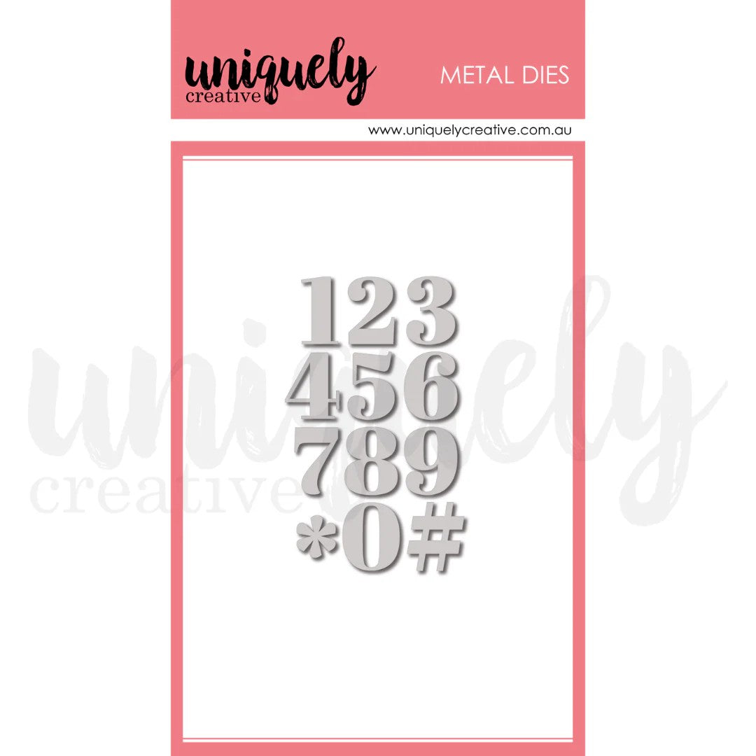 Uniquely Creative Serif Number Die