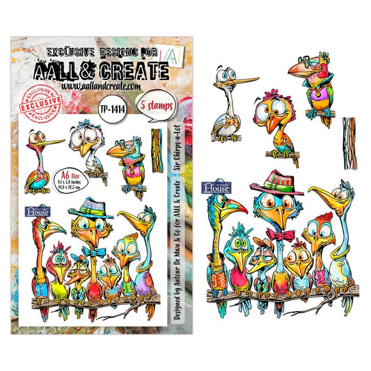 AALL & Create Sir Chirps-a-lot TP-1414 Stamp Set