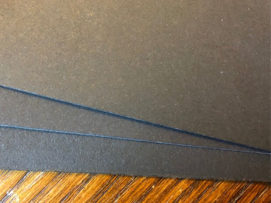 House of Paper Smooth Black 12"x12" Cardstock 300gsm