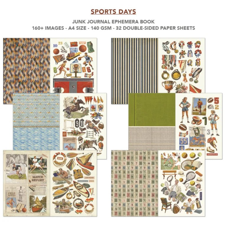 Ciao Bella Sports Day Junk Journal & Ephemera Book