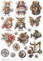 Bee Arty Steampunk Cuties A4 Cut Apart Sheet