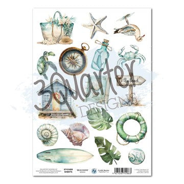 3 Quarter Designs Beachside Life Sticker Sheet