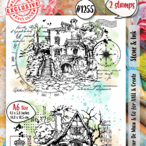 AALL & Create Stone & Ink A6 Clear Acrylic Stamp Set (2 Stamps)