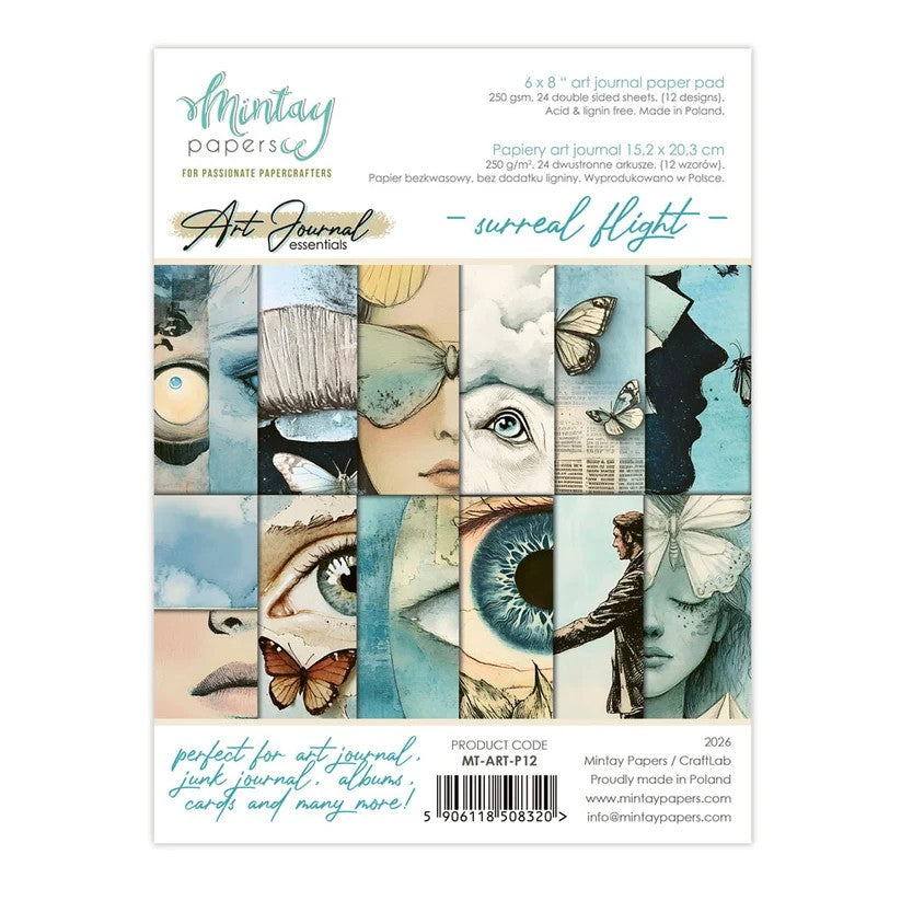 Mintay Art Journal Essentials Surreal Flight 6"x8" Paper Collection