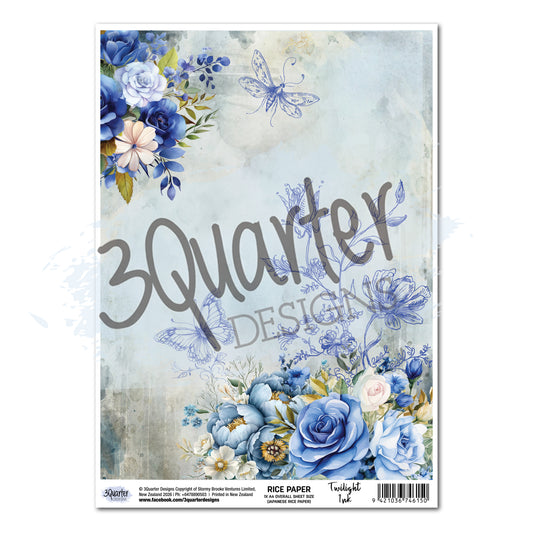 3 Quarter Designs Twilight Rice Paper Sheet