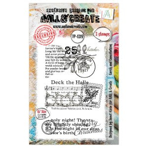 AALL & Create Carols and Cancellations Clear Stamp Set