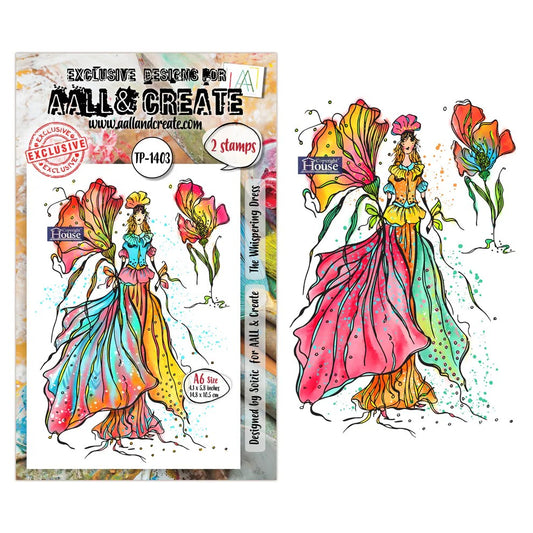 AALL & Create The Whispering Dress TP-1403 Stamp Set