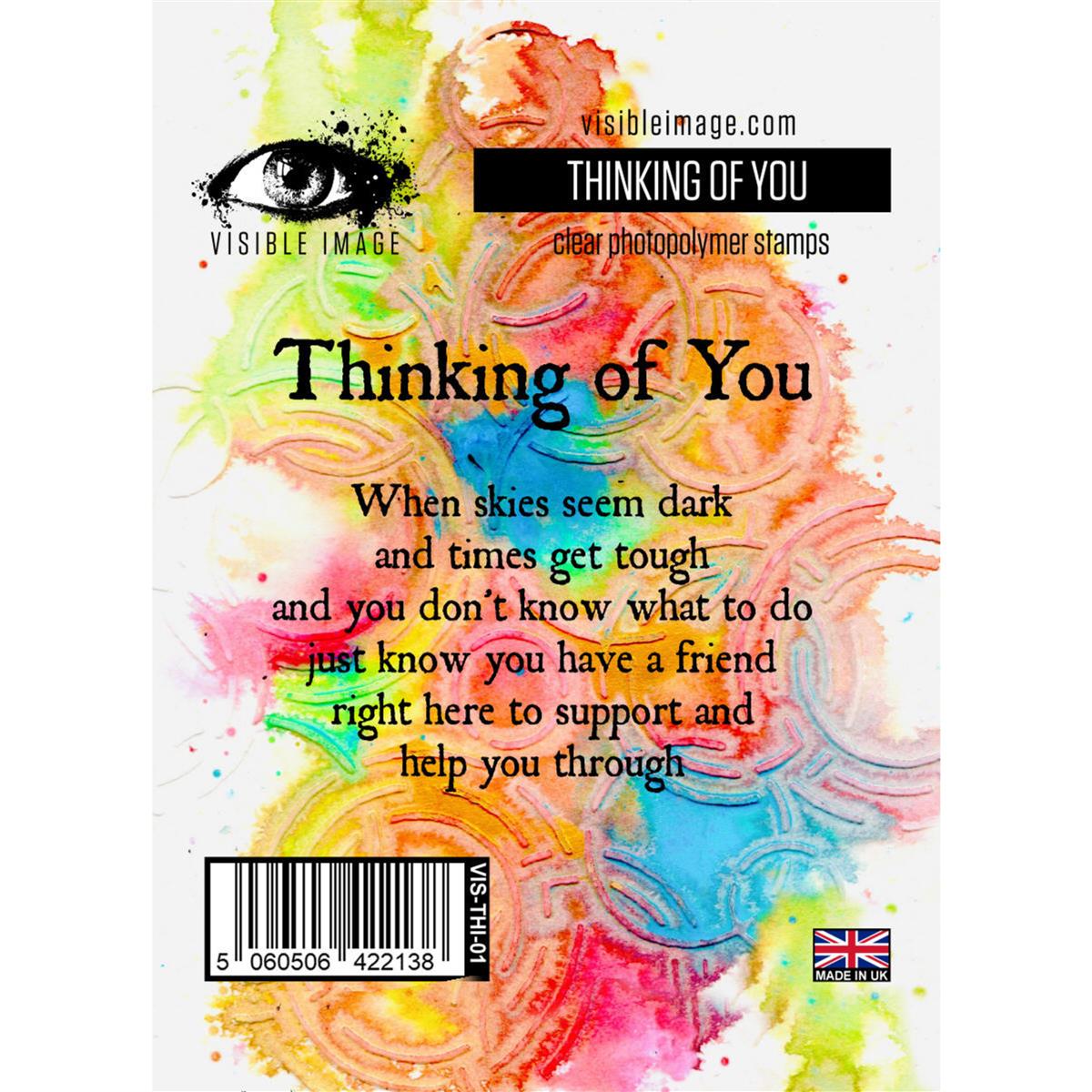 Visible Image Thinking of You Clear Stamp Set